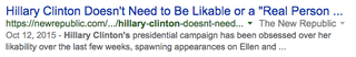 Illustration for article titled Wait, Does Hillary Clinton Have a Likability Problem?